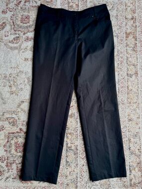 Gg Blue Women’s Black Straight Leg Golf Pants Size 10 Lightweight